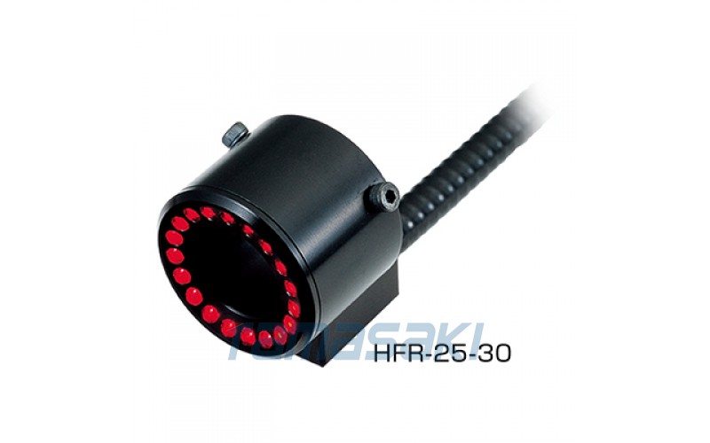 HFR-25-10 標準品 尖端外徑為 φ25 mm，尖端內徑為 φ13 mm 的環形光導。