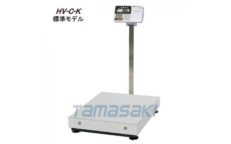 A&D 大型電子秤（帶認證）HV-600KCP-K -內置打印機。最小顯示：0.1kg（0-300kg）/0.2kg（300-600kg）