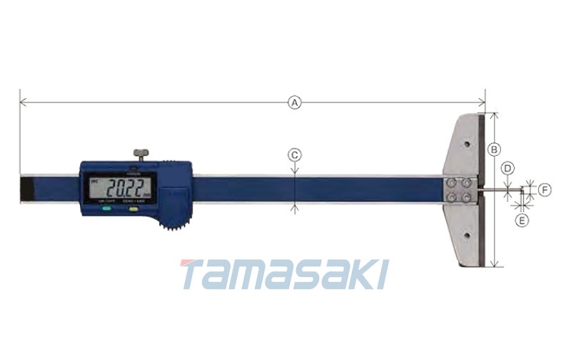 新上市！ME29ESD-RD10BLN	用于鉤子/深度/階梯測量的深度計（100mm）