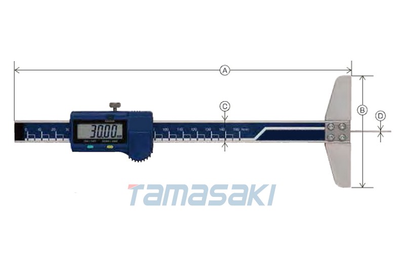 新上市！日本ME29ESD-TH30BLN	小孔深度測量用深度規(guī)（300mm）