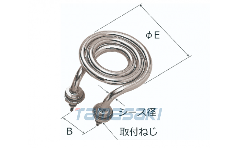 螺旋型護(hù)套式加熱器 SAKAGUCHI坂口電熱PW-1.5k